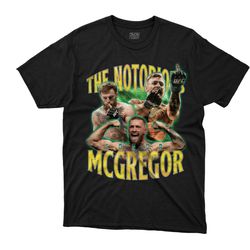 notorious conor mcgregor graphic t-shirt mma t-shirt ufc t-shirt double champ mac