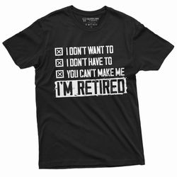retirement t-shirt mens retired dad mom grandpa grandma shirt retirement funny unisex womens mens tee shirt