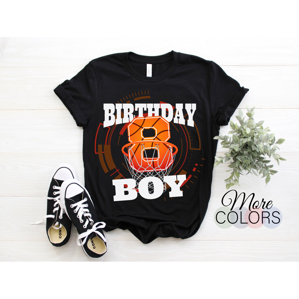 I'm 8 Years Old Basketball Boy Net Ball Game Lover Gift Birthday T-Shirt, Boys Eight 8th Bday Player Coach, Son Grandson Present Tees,.jpg