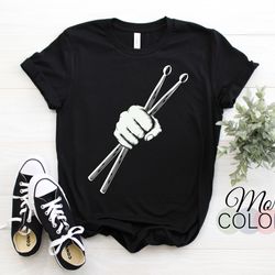 drumset cool drumsticks drumming drums rock music gifts band member drummers vintage t-shirt, drum kit owner gift birthd