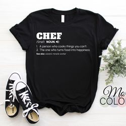 chef definition cook pastry chef culinary cooking funny t-shirt cool chef uniform gifts, restaurant dad mom christmas bi