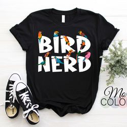 birds bird nerd funny watching birdwatching watcher birthday gifts t-shirt, birding lover, ornithologist, study of birds
