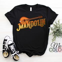 mandolin shirt men country music tshirt moon bluegrass t-shirt, band members festivals musicians gift, dad father's day