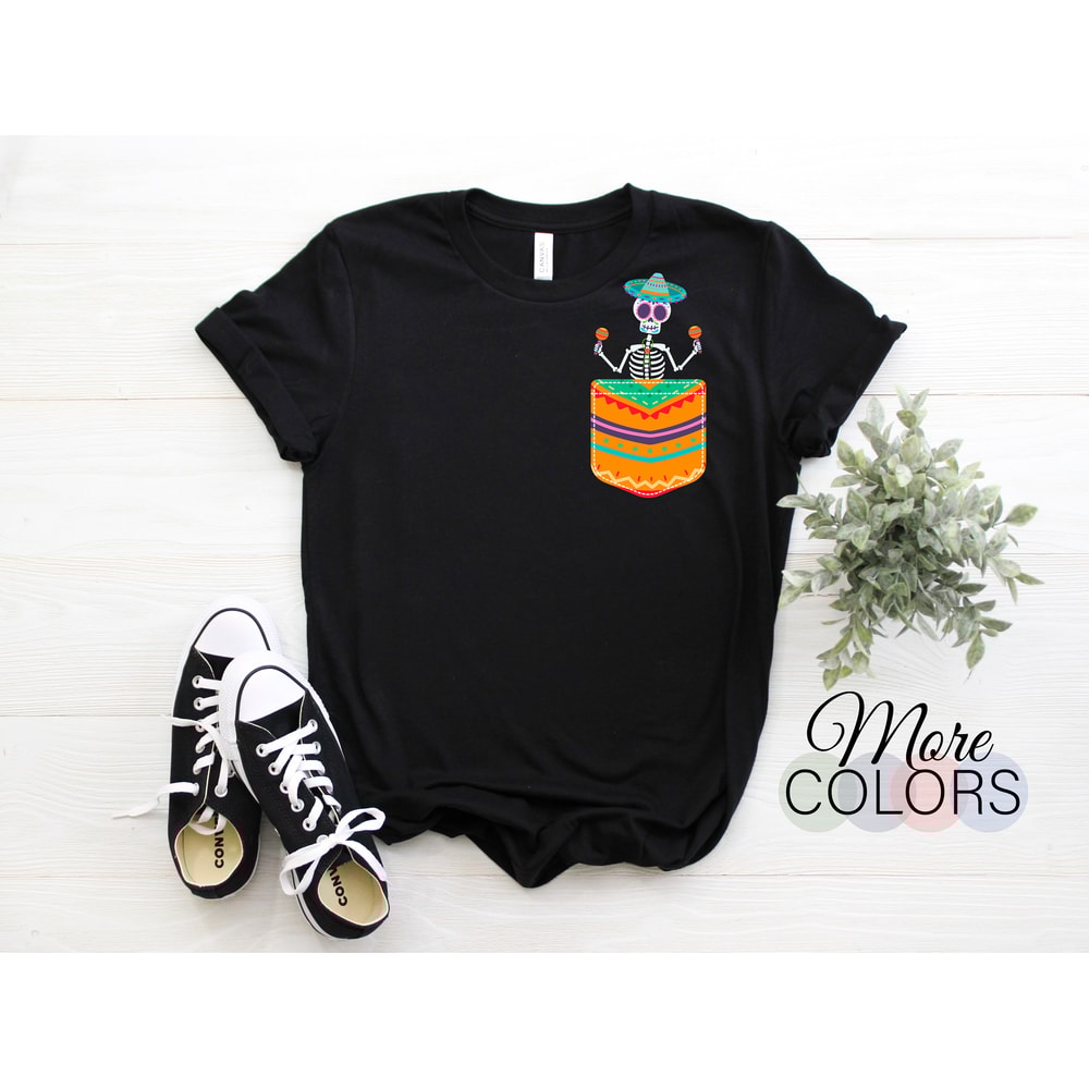 Mexican Me Vale Mexico Hat Sombrero Cinco De Mayo Skeleton Pocket Viva Funny T-Shirt, Party Festival Costume Gift Latina Birthday Present.jpg