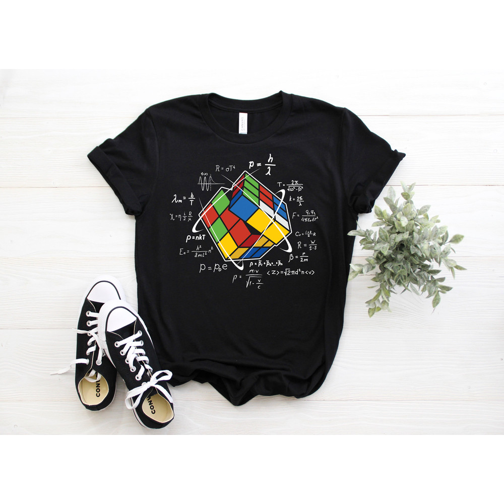 Rubik Cube Retro Vintage Colorful Cube Game Math T-Shirt, Rubiks Cube Costume Gifts, Rubik's Solve Lover Birthday Present Shirts, Funny Tees.jpg