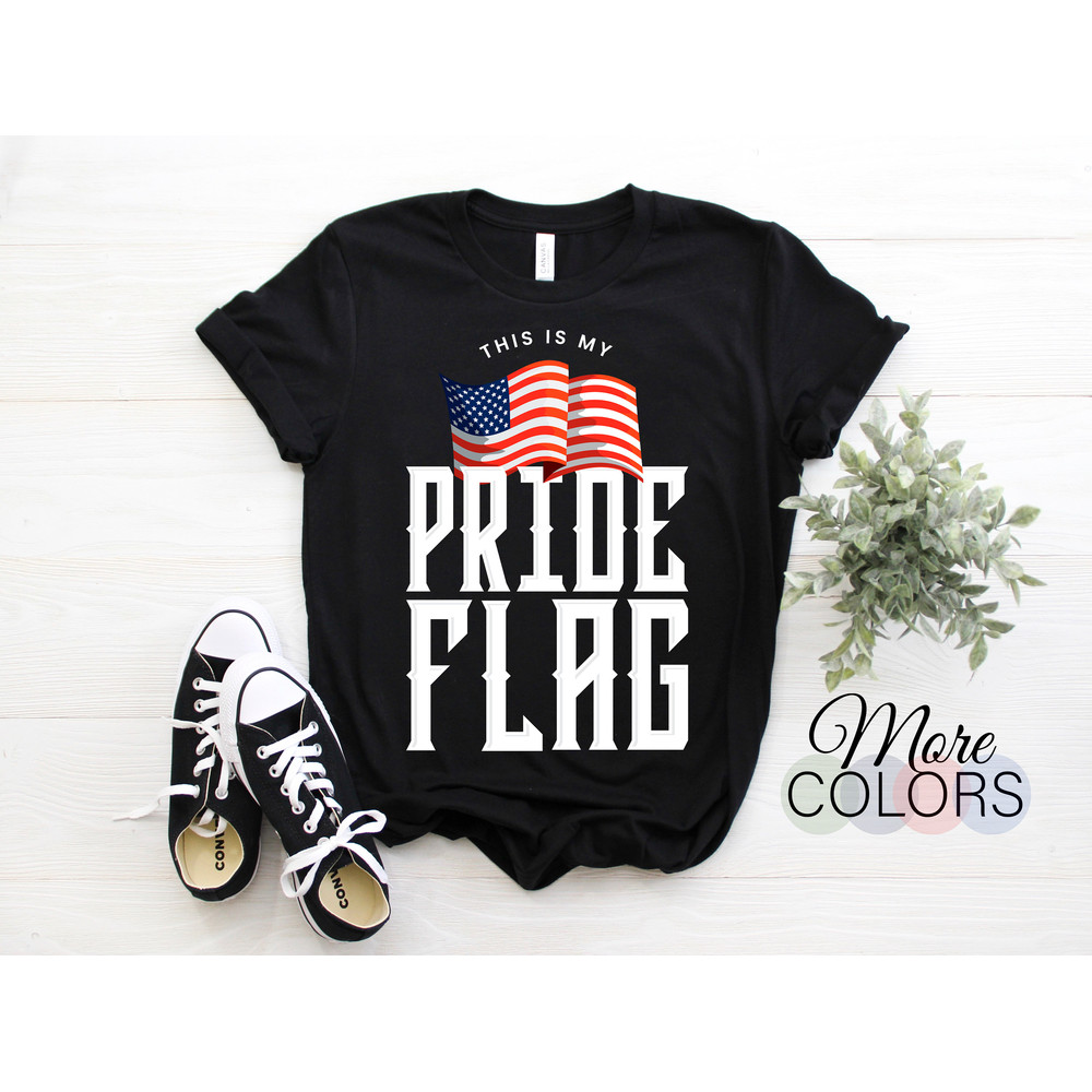 This Is My Pride Flag USA American USA Flag Patriotic 4th Of July Funny Vintage T-Shirt, Proud Americans Cool Presidents Day Outfit Shirts,.jpg