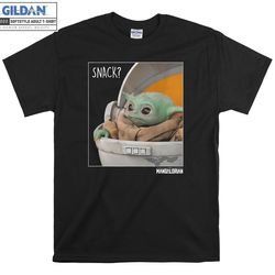 baby yoda mandalorian child snack t-shirt hoody kids child tote bag tshirt s-m-l-xl-xxl-3xl-4xl-5xl gildan oversized men