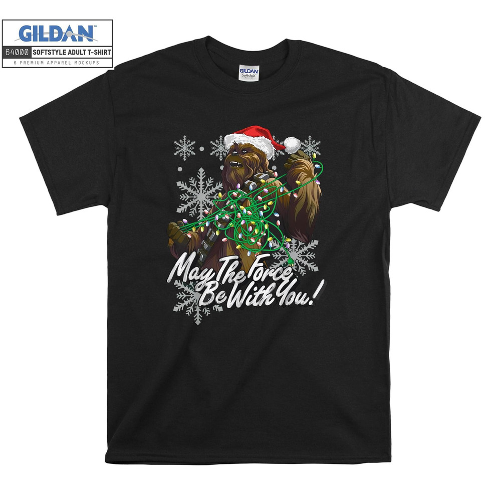 Christmas Chewbacca Tangled Lights T-shirt Hoodie Kids Child Tote Bag Tshirt S-M-L-XL-XXL-3XL-4XL-5XL Gildan Oversized Men Women Unisex A67.jpg