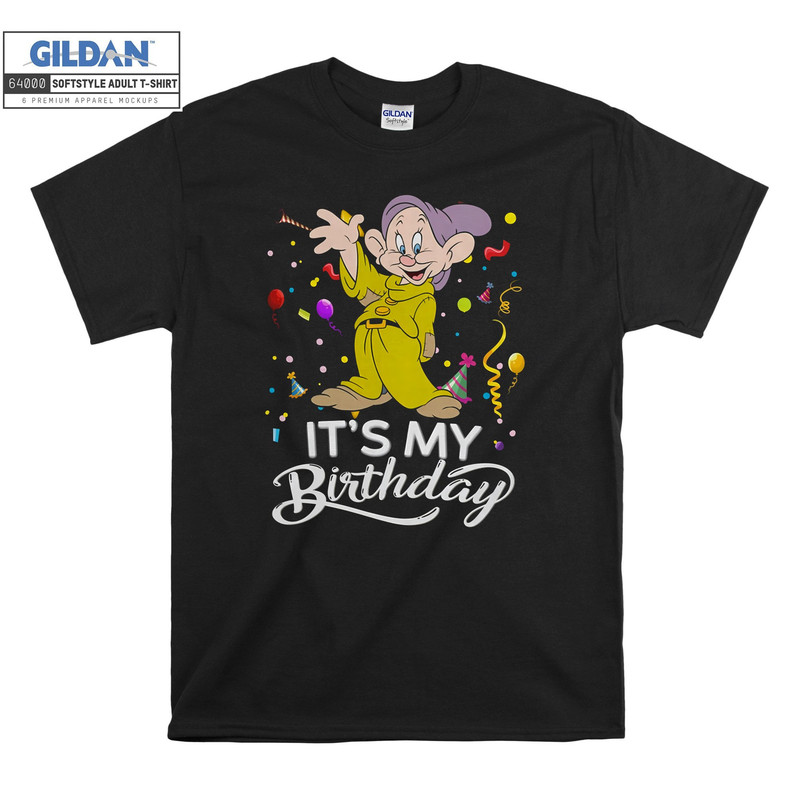 Disney Dopey Dwarf It's My Birthday T-shirt Hoody Kids Child Tote Bag Tshirt S-M-L-XL-XXL-3XL-4XL-5XL Gildan Oversized Men Women Unisex 6674.jpg