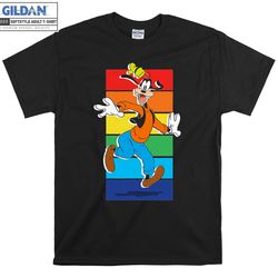 disney goofy rainbow funny t-shirt hoody kids child tote bag tshirt s-m-l-xl-xxl-3xl-4xl-5xl gildan oversized men women