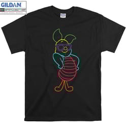 disney piglet neon outline t-shirt hoody kids child tote bag tshirt s-m-l-xl-xxl-3xl-4xl-5xl gildan oversized men women