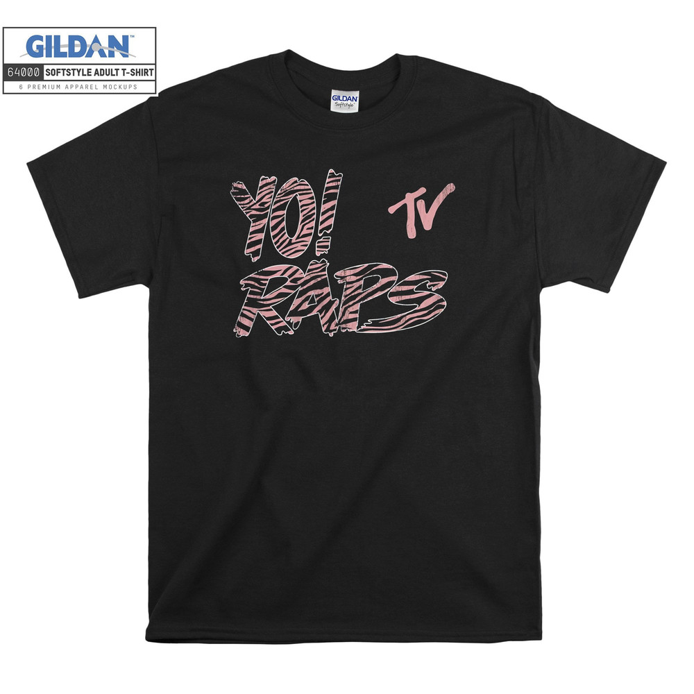 MTV Yo Raps Pink Zebra Pattern T-shirt Hoody Kids Child Tote Bag Tshirt S-M-L-XL-XXL-3XL-4XL-5XL Gildan Oversized Men Women Unisex 7120.jpg