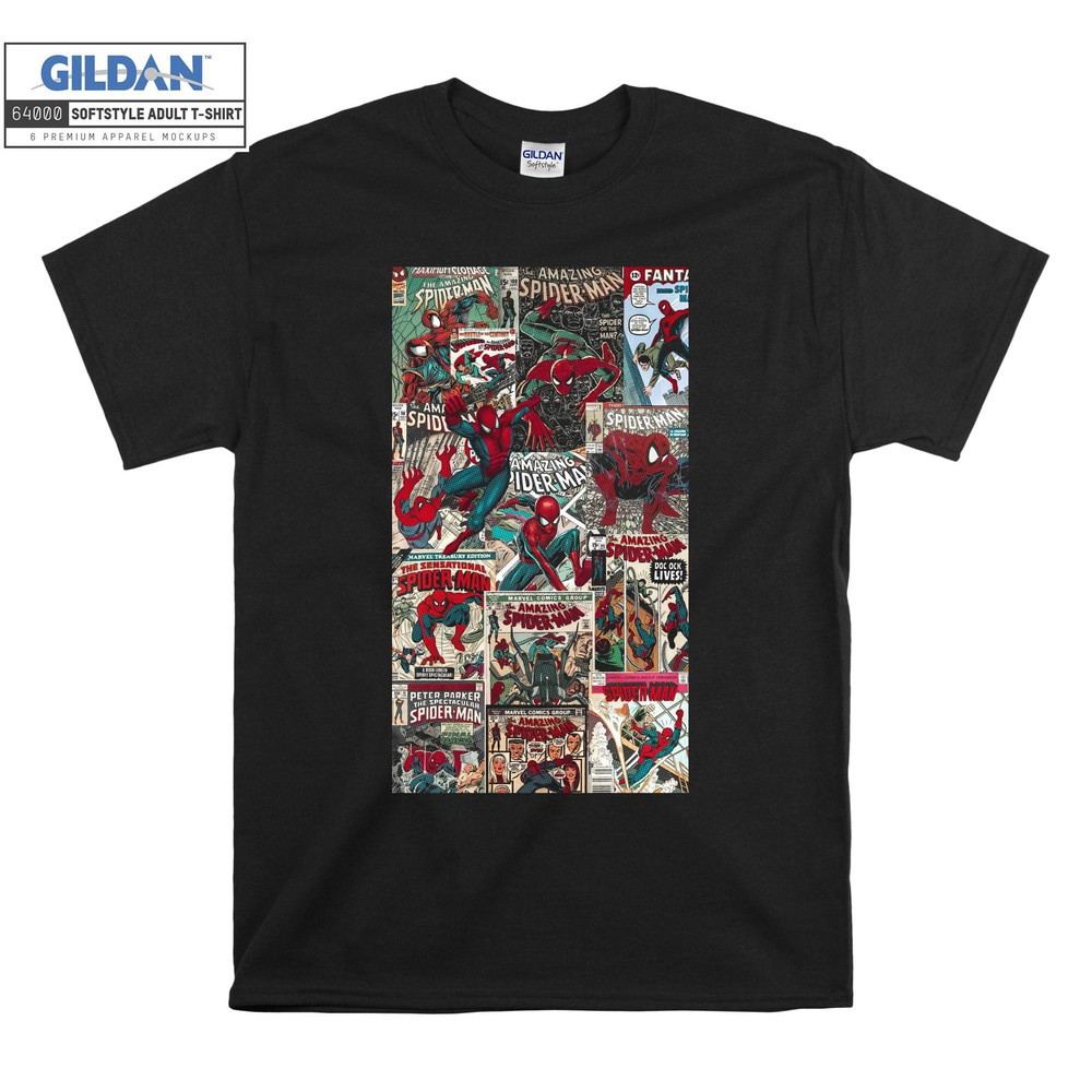 Spider-Man Posters T-shirt Hoodie Kids Child Tote Bag Tshirt S-M-L-XL-XXL-3XL-4XL-5XL Gildan Oversized Men Women Unisex A712.jpg