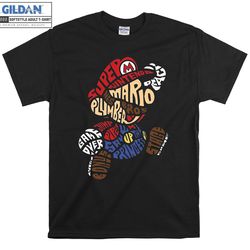 super mario figure t-shirt hoodie kids child tote bag tshirt s-m-l-xl-xxl-3xl-4xl-5xl gildan oversized men women unisex