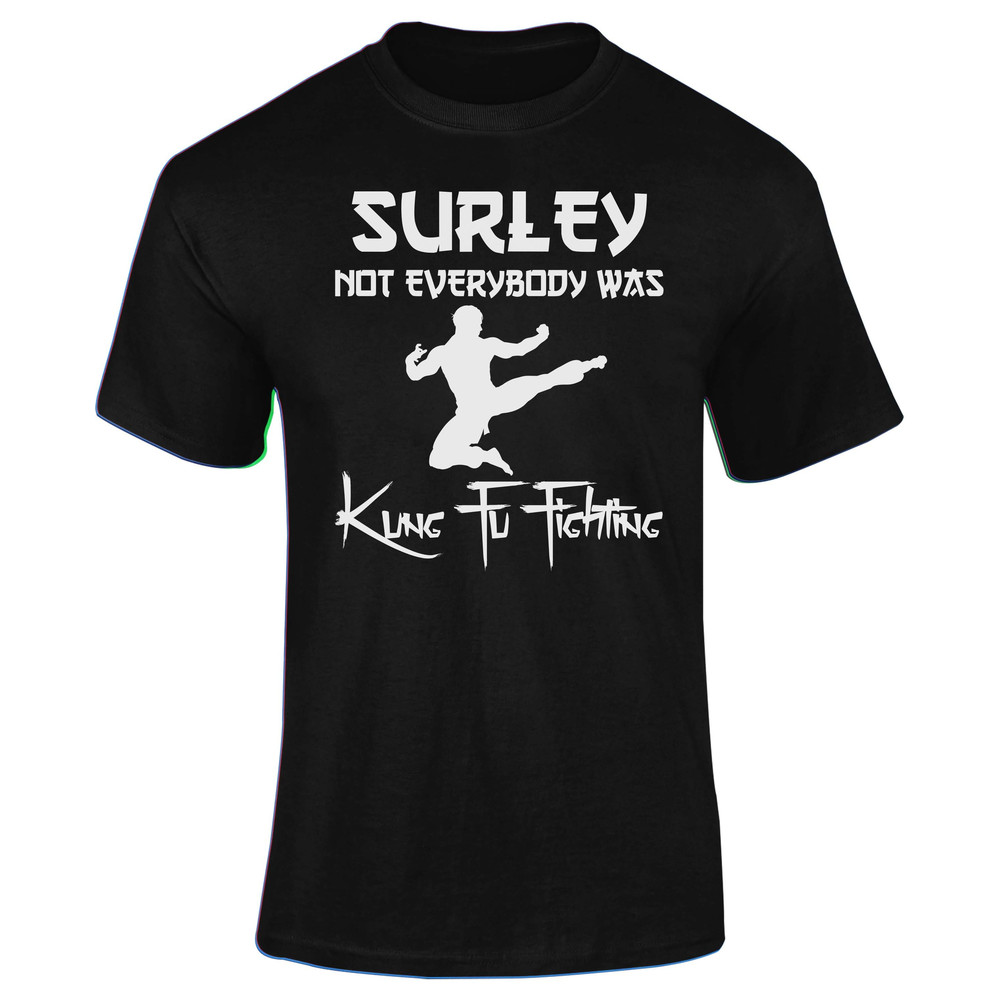 Surely Not Everybody Was Kung Fu Fighting Adults T-Shirt Novelty Christmas Gift Present.jpg
