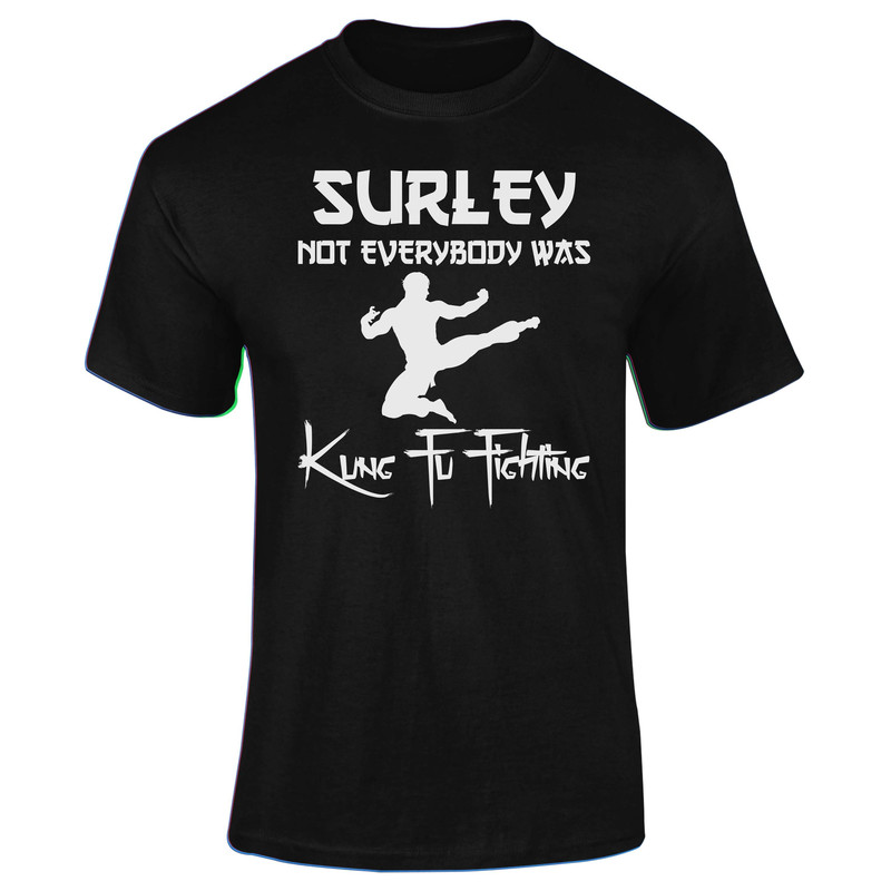 Surely Not Everybody Was Kung Fu Fighting Adults T-Shirt Novelty Christmas Gift Present.jpg