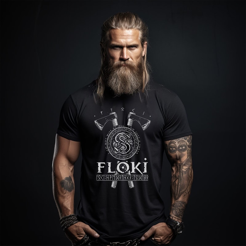 Floki Loki Viking T-Shirt Men's Viking Themed Shirt Norse God Tee Shirts Vikings Shirt Valhalla Viking T-Shirt Mens.jpg
