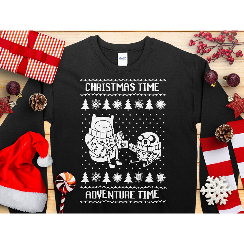 CHRISTMAS TIME Jumper Sweater Men's & Women's Novelty Funny Christmas Sweatshirt Jumper Present Gift Fun Print Christmas Day.jpg