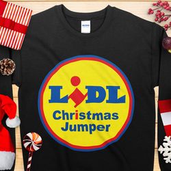 lidl christmas jumper sweater men's & women's novelty funny christmas sweatshirt jumper present gift fun print christma