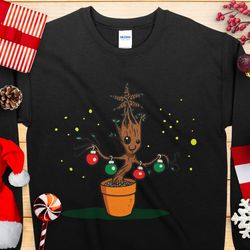 groot christmas tree jumper sweater men's & women's novelty funny christmas sweatshirt jumper present gift fun print ch