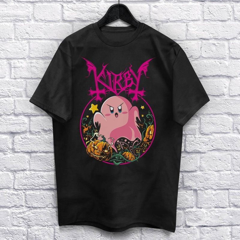 Pink Ghost T-Shirt Unisex (For Men and Women) Funny Cute Shirt Heavy Metal Shirts Metalhead Shirt Tee Retro Gaming Halloween Spooky.jpg