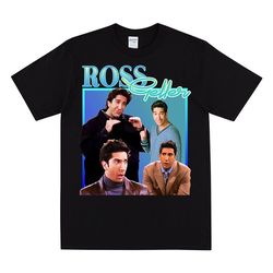 ross geller homage t-shirt, unisex 90s style graphic t shirt, ross geller memes, i'm fine totally fine quote, ross gelle