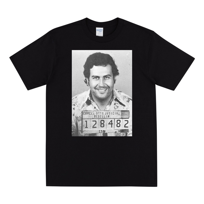 PABLO ESCOBAR MUGSHOT T-shirt, Pablo Escobar Tshirt, Medellin Cartel T Shirt, Pablo Escobar Bootleg T-shirt, Shirt With Picture Of El Patron.jpg