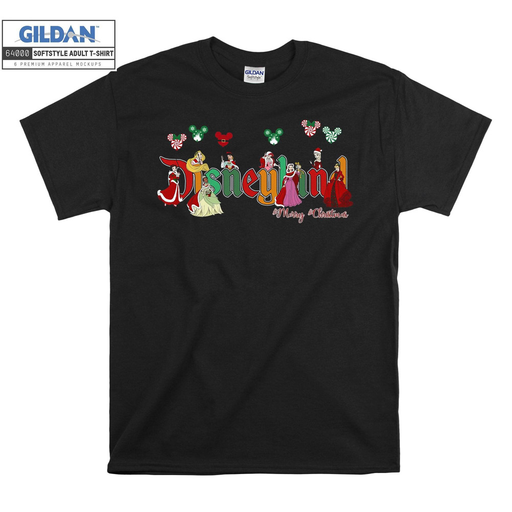 Disneyland Princess Christmas T-shirt Hoodie Kids Child Tote Bag Tshirt S-M-L-XL-XXL-3XL-4XL-5XL Gildan Oversized Men Women Unisex A905.jpg