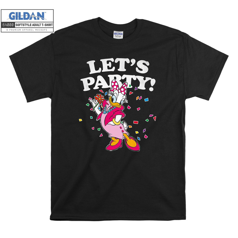Daisy Duck Let's Party Birthday T-shirt Hoody Kids Child Tote Bag Tshirt S-M-L-XL-XXL-3XL-4XL-5XL Gildan Oversized Men Women Unisex 6611.jpg