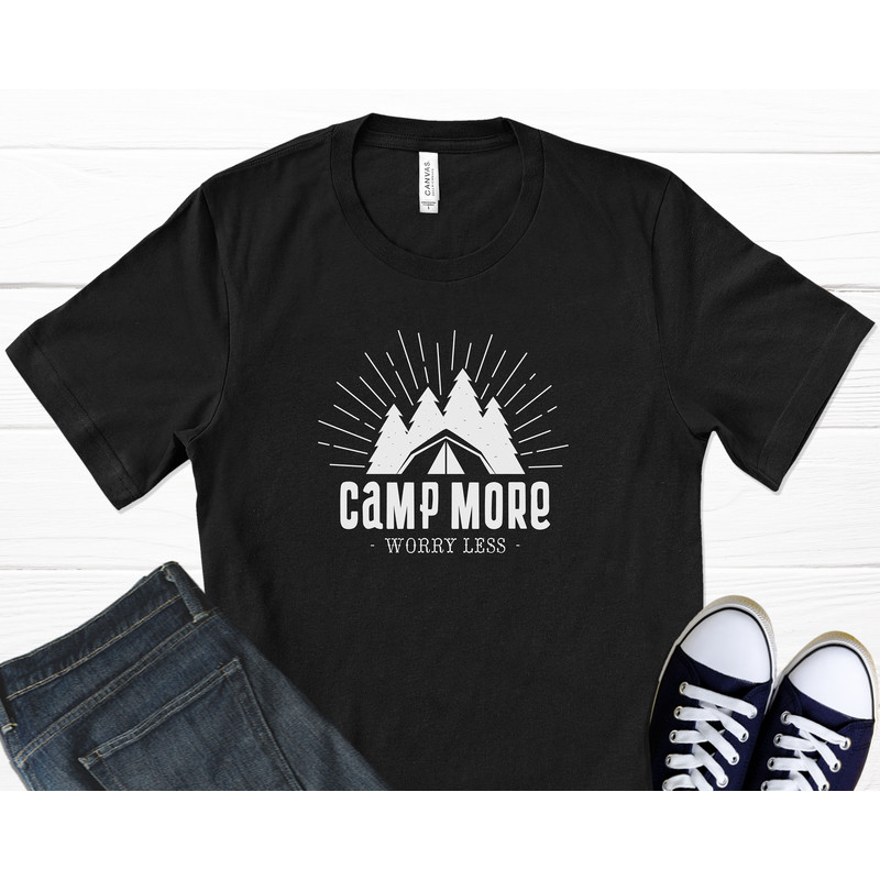 Camp More T-Shirt, Hiking Shirt, Pine Tree, Nature Shirt, Take A Hike Shirt, Adventure Shirt, Graphic T-Shirt.jpg