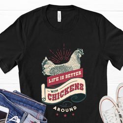 chicken farm life vintage t-shirt, farm shirt, chicken lover, chicken gifts, crazy chicken lady, graphic t-shirt