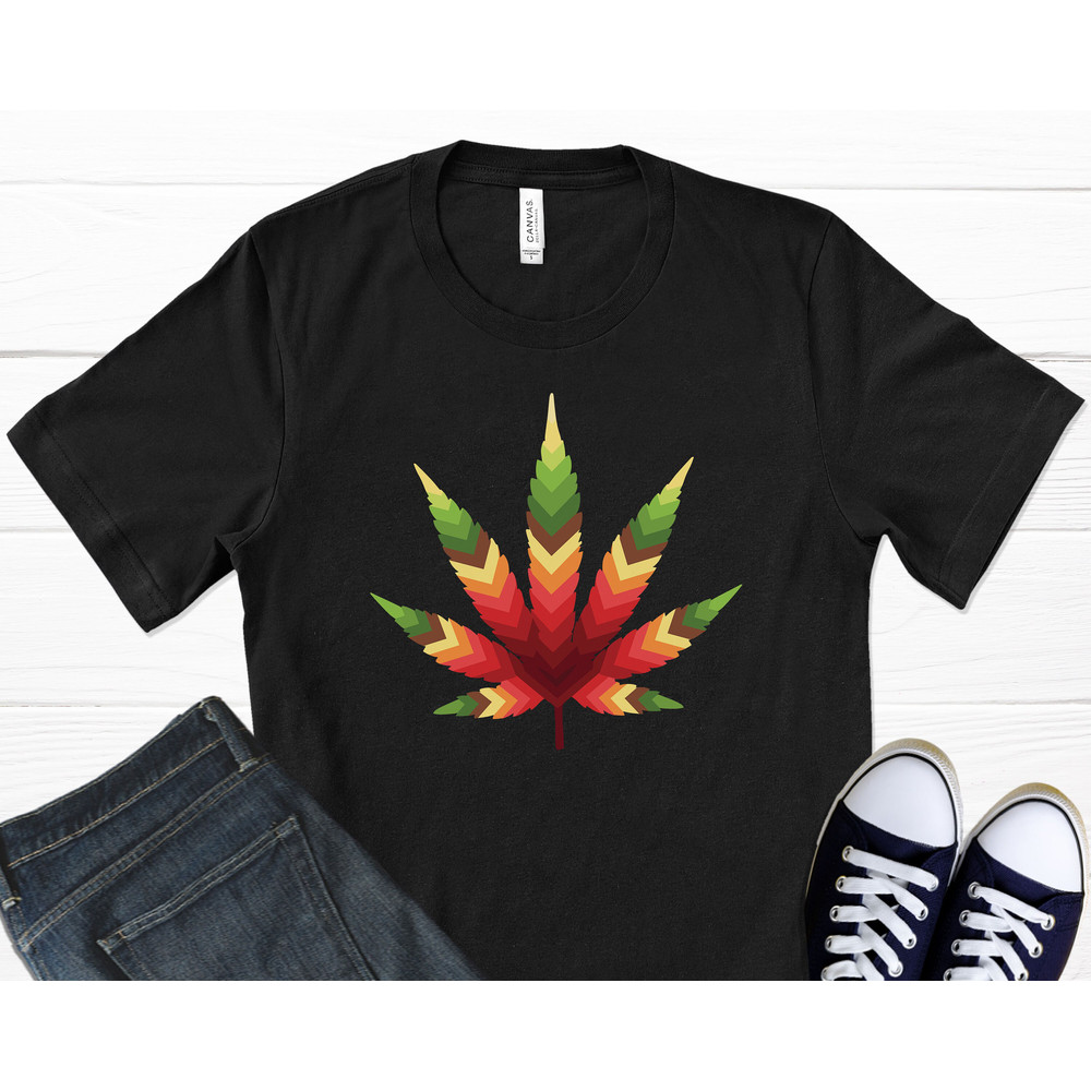 Cannabis Leaf T-Shirt, Marijuana Leaf, Pot Leaf, Weed Leaf, Cannabis Gifts, Stoner Gifts, 420 Gifts, Graphic T-Shirt.jpg