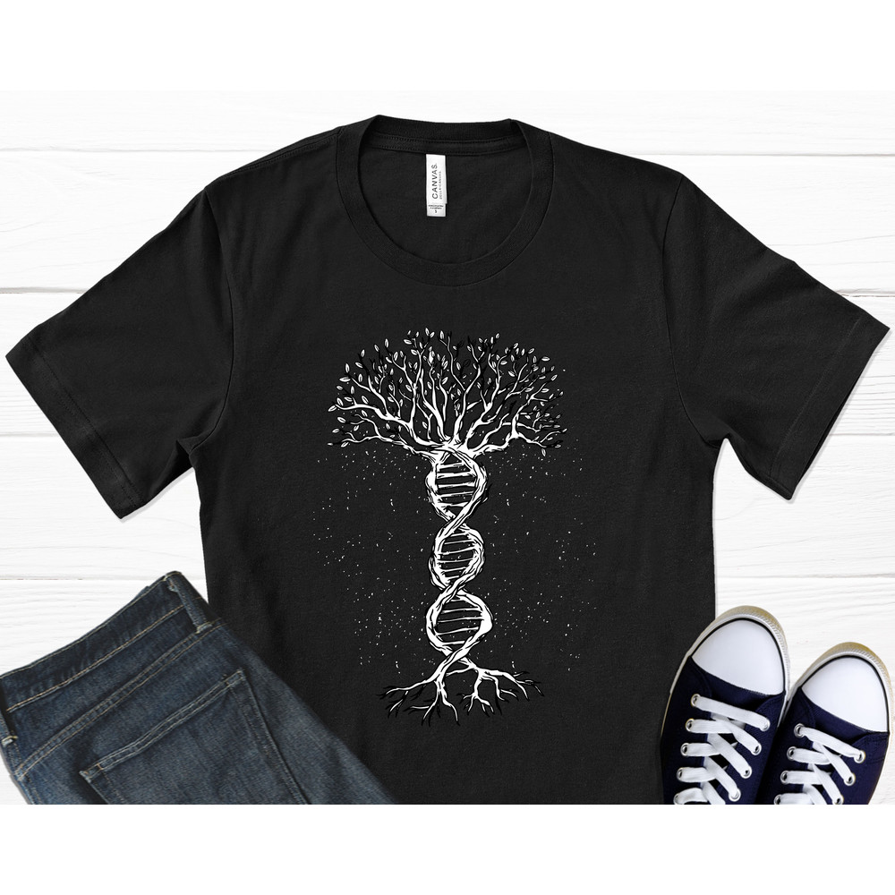 DNA Tree T-Shirt, Tree Art, Tree Of Life, Dna Shirts, Geeky Gifts, Healthcare Shirt, Nature Shirt, Lighted Tree, Graphic T-Shirt.jpg