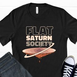 flat saturn society t-shirt, space shirt, astronomy shirt, nasa shirt, space fan, space art, science gifts, sailor satur