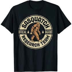 bigfoot research team retro vintage sasquatch men women t-shirt