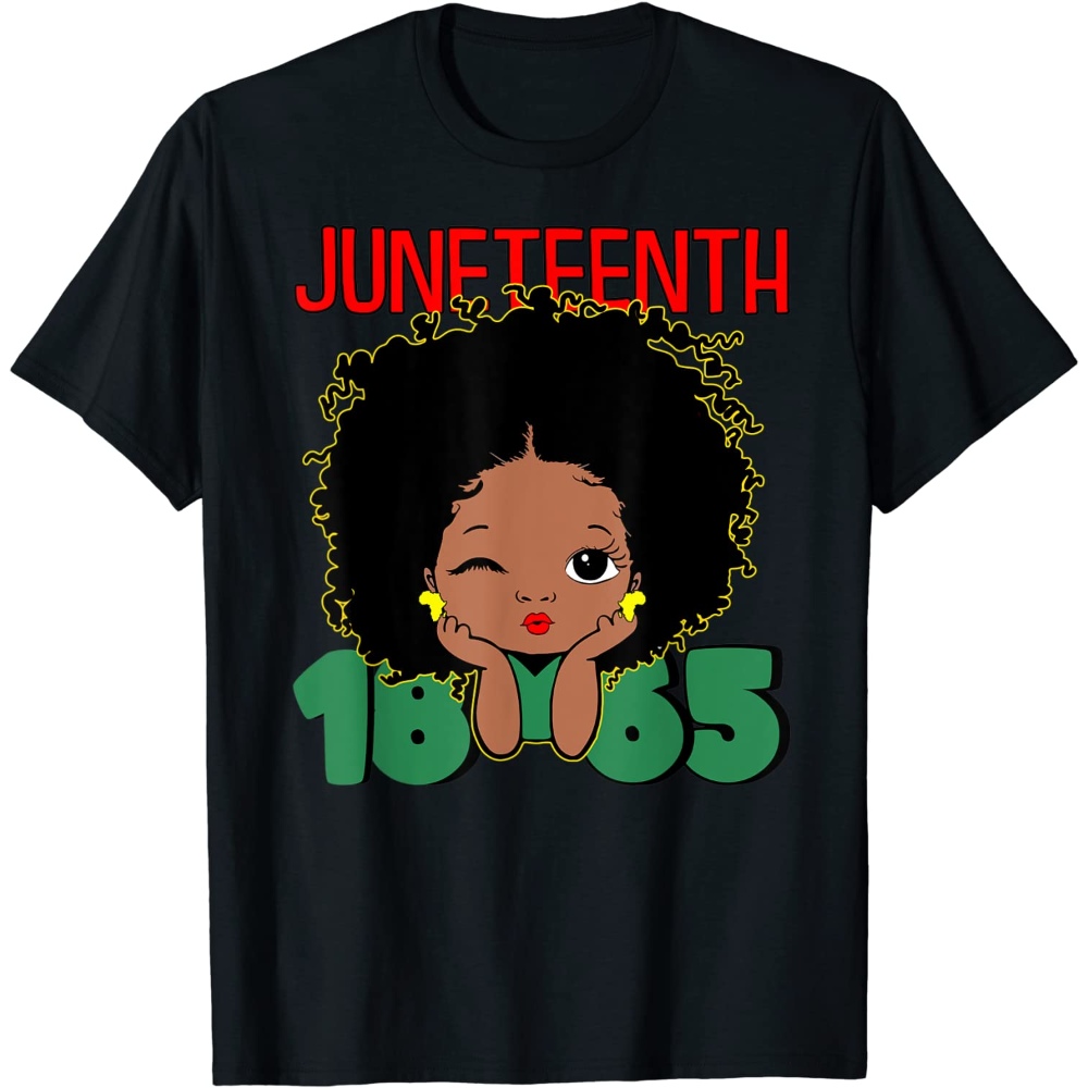 1865 Juneteenth Black Kids Girls Toddler African American T-Shirt.jpg