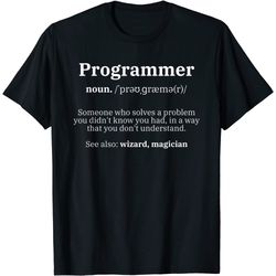 definition programmer meaning - computer science & coding t-shirt