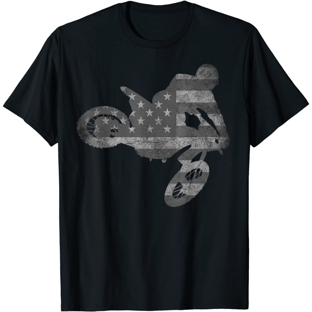 Dirt Bike American Flag T-Shirt Motocross Enduro Shirt.jpg