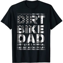 dirt bike dad bike t-shirt motocross enduro us flag shirt