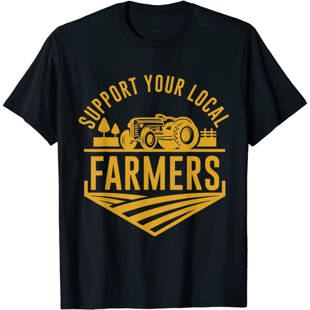 Farm Local Food Patriotic Farming Gift Idea Farmer T-Shirt.jpg