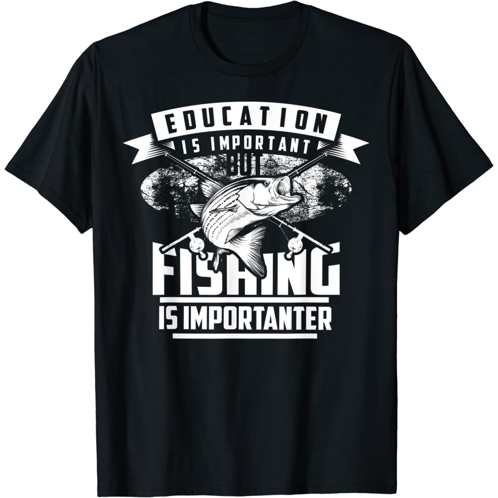 Education Is Important But Fishing Is Importanter Shirt Gift.jpg