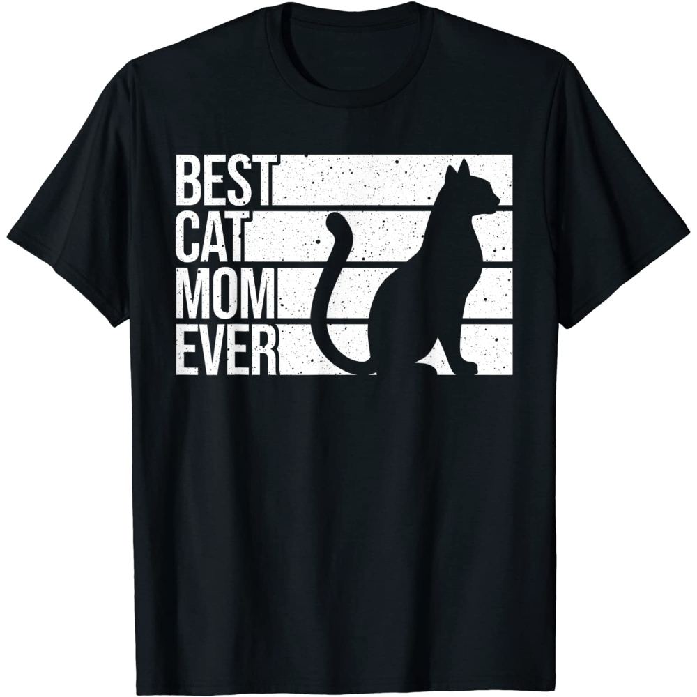 Cute Cat Mom Art For Women Girl Cat Pet Animal Kitten Lovers T-Shirt.jpg