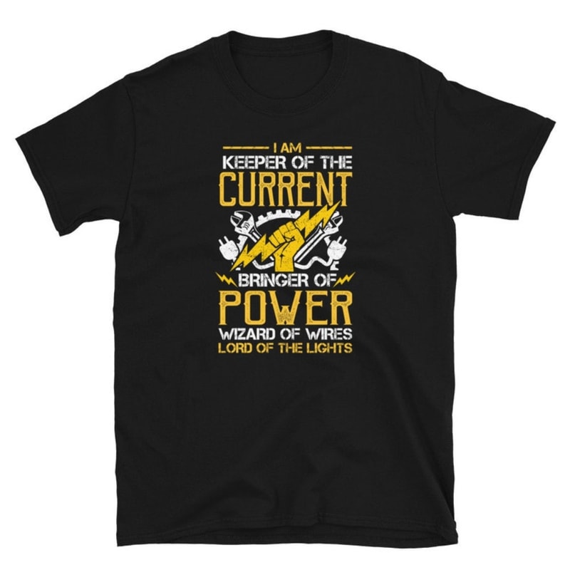 Electrician Shirt Lord Of The Lights Lineman Shirt Short-Sleeve Unisex T-Shirt.jpg