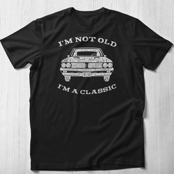 classic car t-shirt, i'm not old i'm a classic shirt corvette lover gift funny car graphic t-shirt vintage vette grandpa