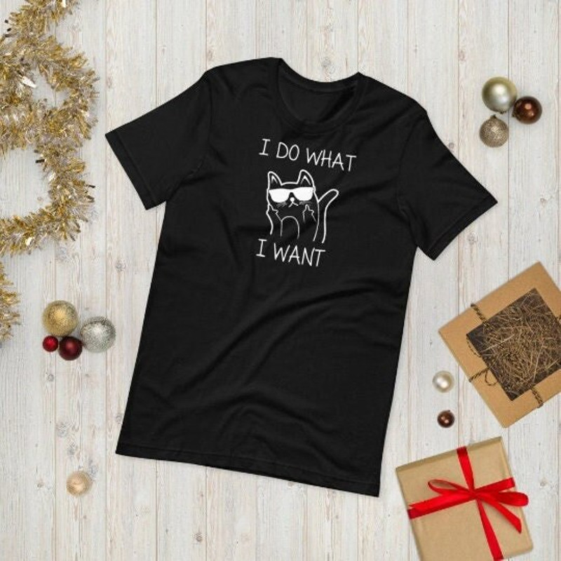 I Do What I Want Shirt, the Boss Gift For Her I Do What I Want Cat T Shirt gift for Cat Lovers Gift Funny Cat Shirt Animal Lover Shirt.jpg