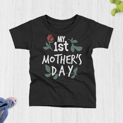 1st mothers day matching shirts, cute mother's day bodysuit my first mother's day shirt matching mothers day tshirt moth