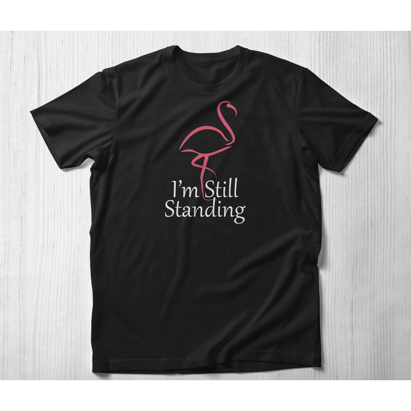 Cancer Shirt I'm Still Standing, Breast Cancer Shirt Cancer Support Team Shirt Survivor TShirt Cancer Warrior T-Shirt, Cancer Awareness Tee.jpg