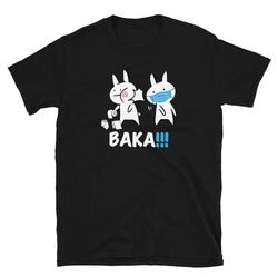 baka idiot shirt, funny anime baka rabbit bunny slap shirt baka shirt covid baka japanese tee funny shirt japanese anime