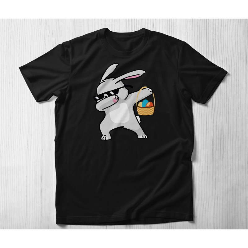 Bunny Dabbing Shirt, Happy Easter Day Shirt Funny Easter Day Tshirt Kids Easter Shirt Cute Bunny Shirt, Easter Bunny Shirt Rabbit Lover Gift.jpg