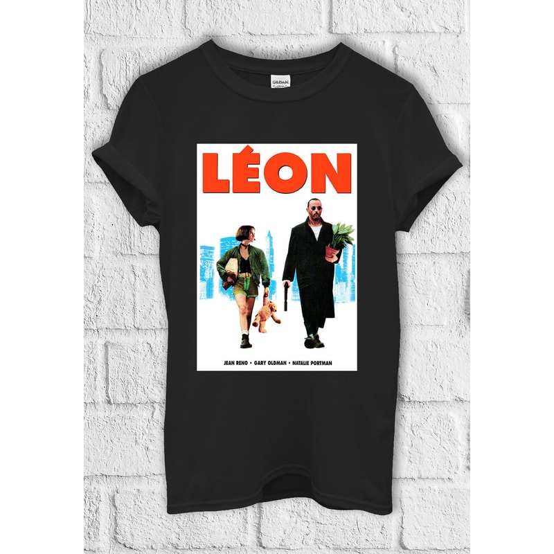 Leon Film Poster T Shirt Hoodie Sweatshirt Baseball Pullover Men Women Unisex Baggy Boyfriend Shirt 2333.jpg